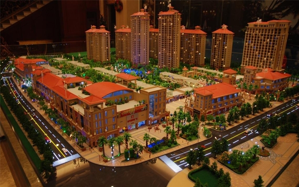 地形成县成县沙盘模型