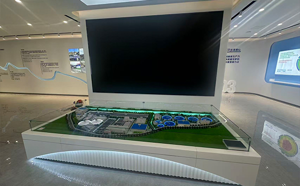 兰州市雁儿湾污水处理厂厂区全貌沙盘 兰州市雁儿湾污水处理厂厂区全貌沙盘